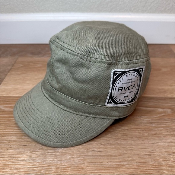RVCA Women's Khaki Green Cadet Cap Hat - Picture 1 of 12